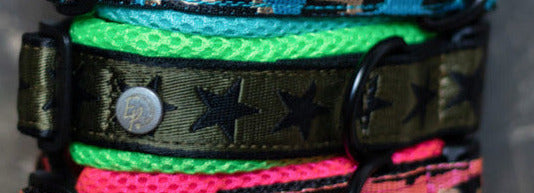 Air Mesh Halsband 3,5 cm Sterne
