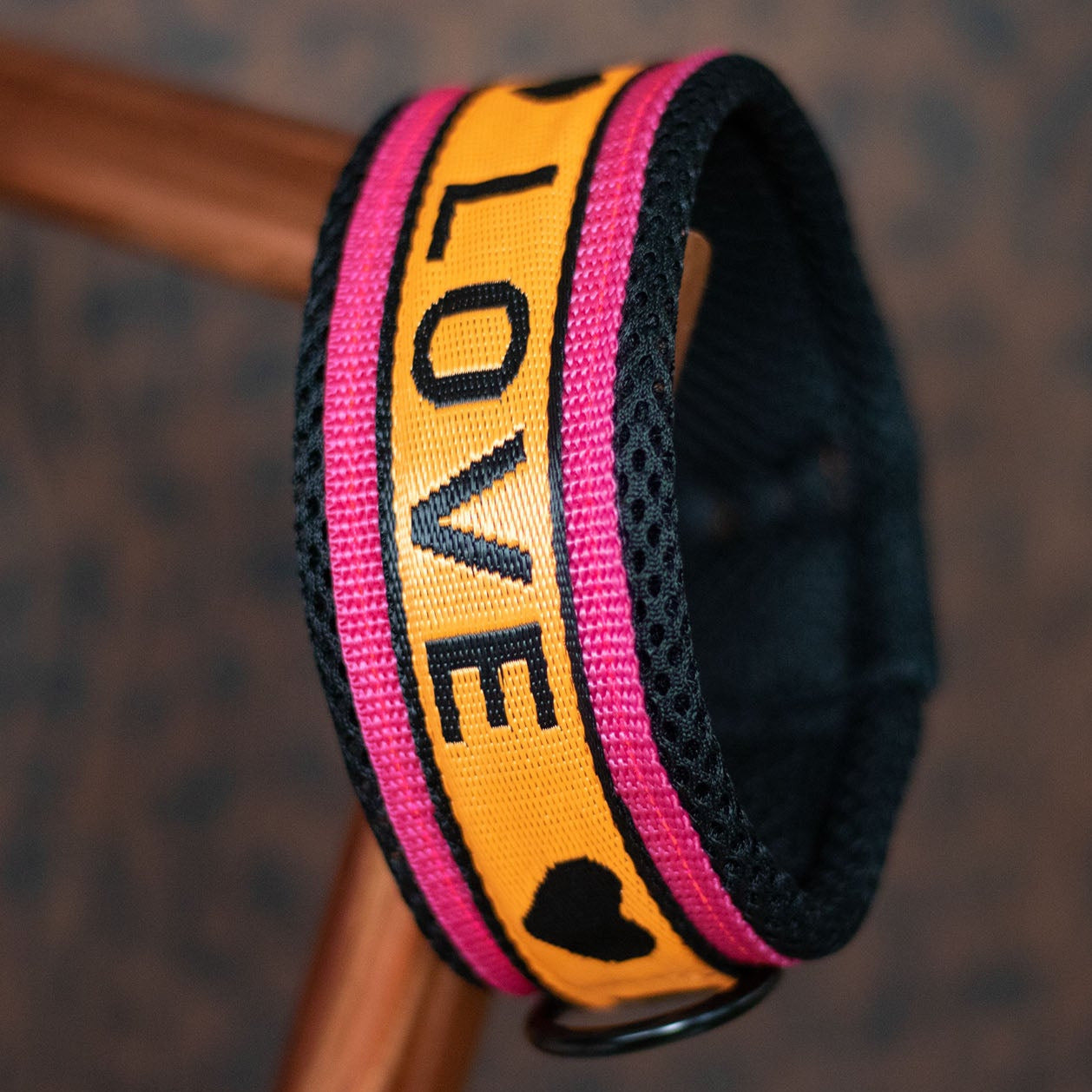 Air Mesh Halsband 5cm Love - kleine Hunde