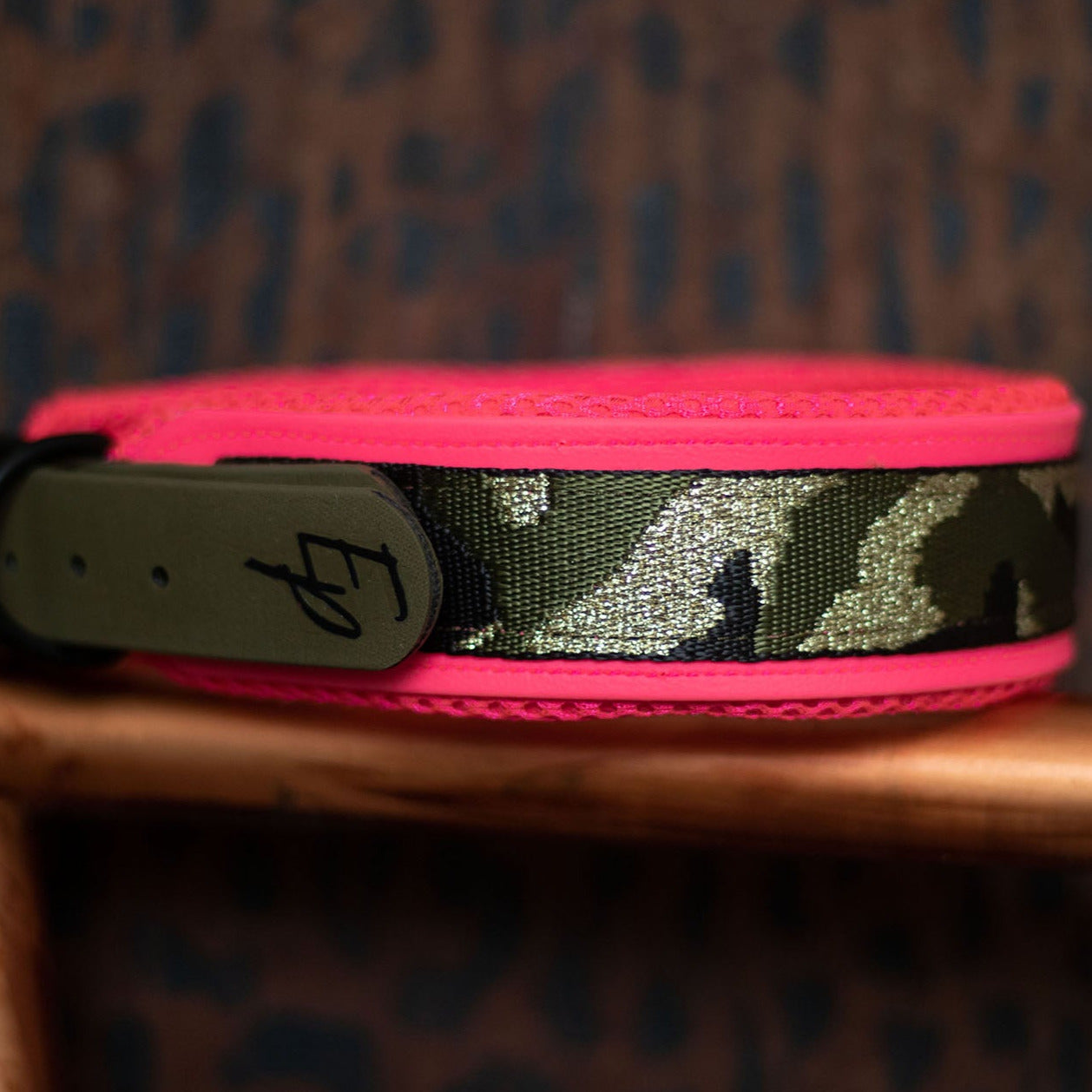 Biothane Halsband breit - Camouflage