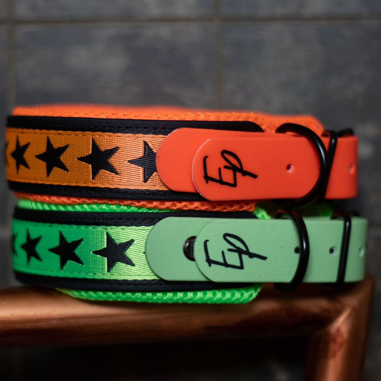 Biothane Halsband breit - Sterne
