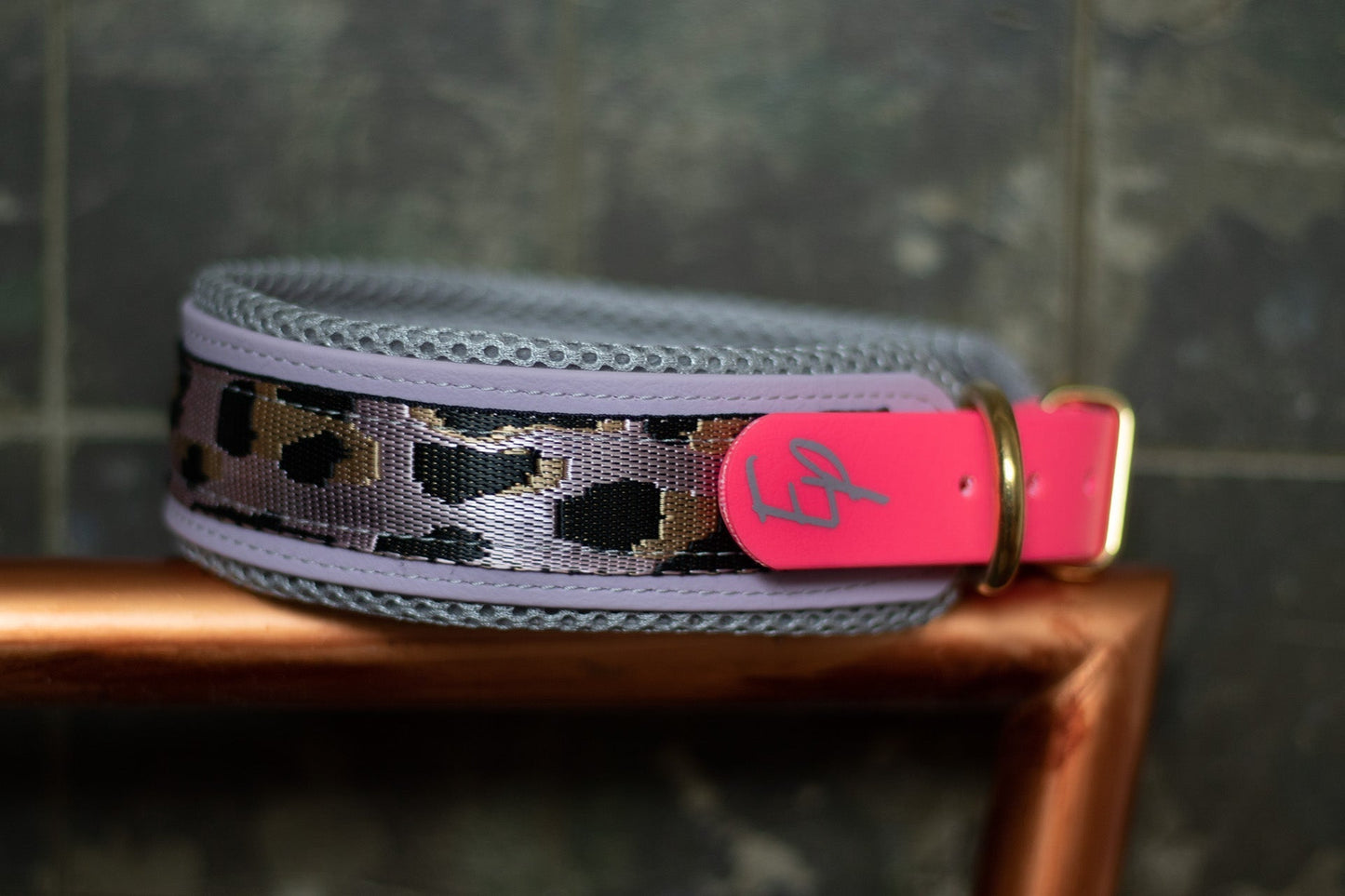 Biothane Halsband breit - Camouflage