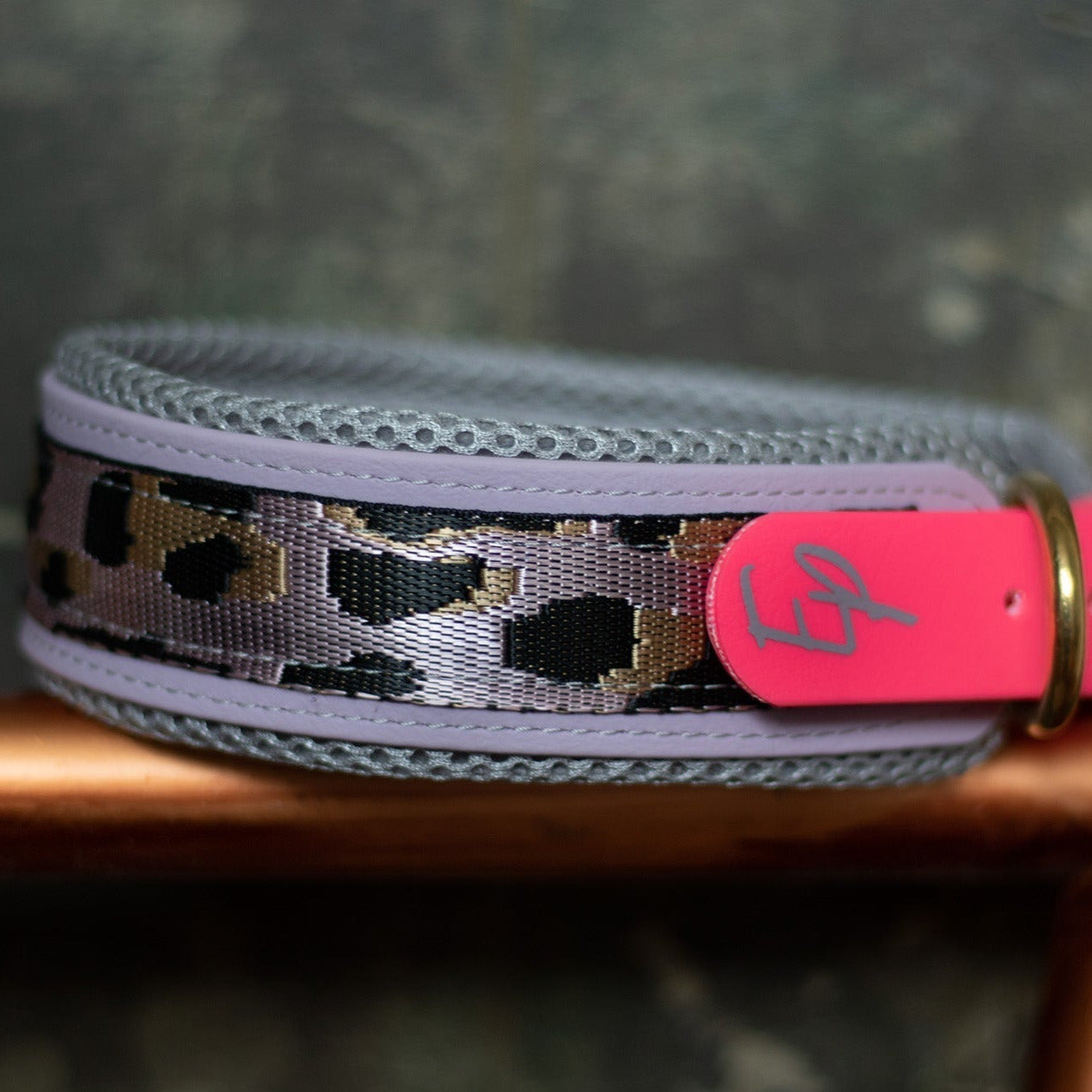 Biothane Halsband breit - Leopard