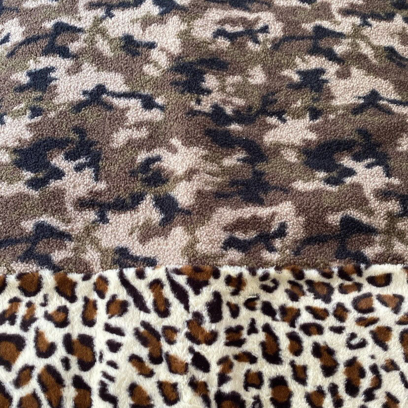 Hunde Outdoor Decke Camouflage Oliv groß 70x90 cm Camouflage