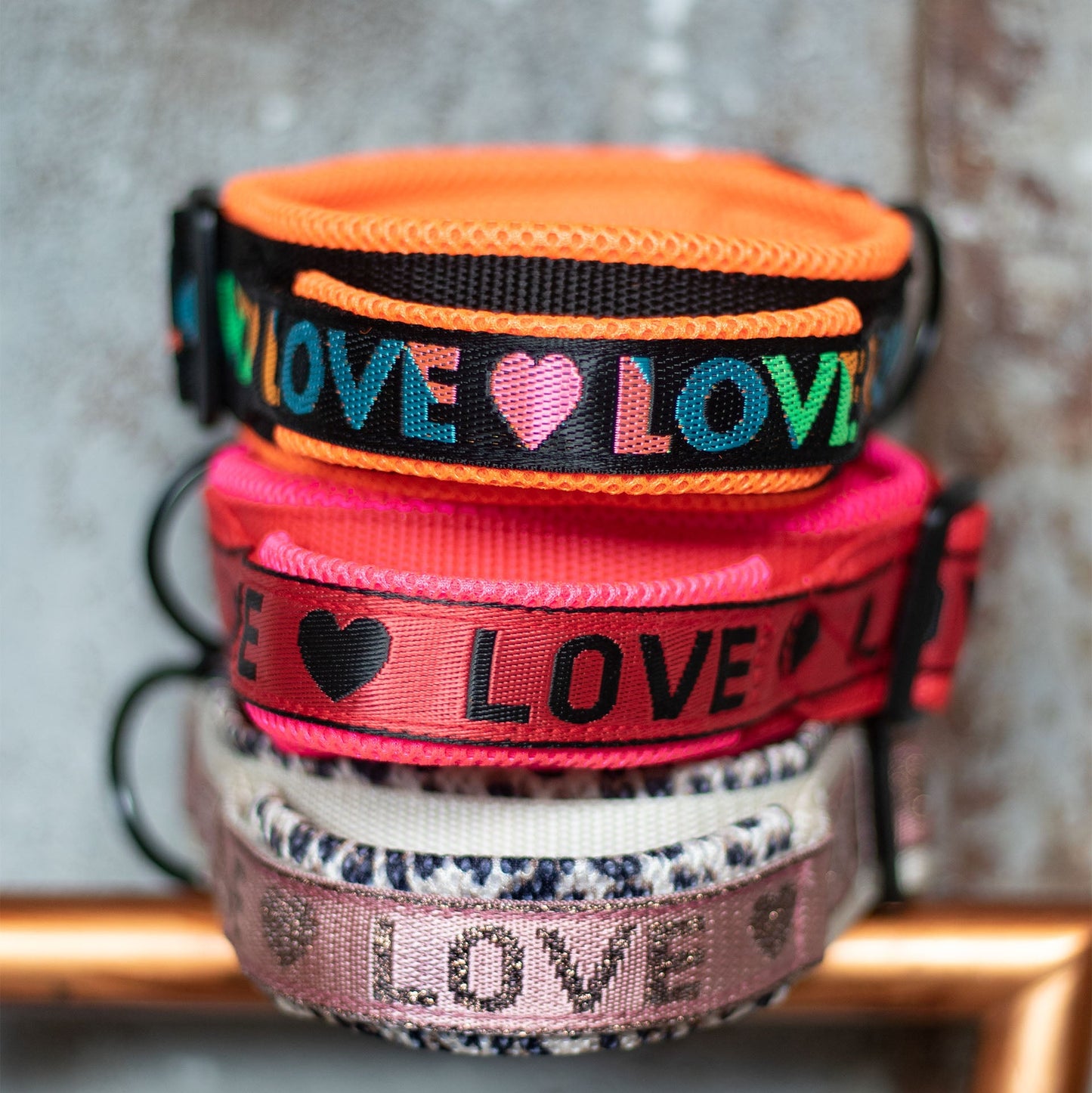 Air Mesh Halsband 5cm Love
