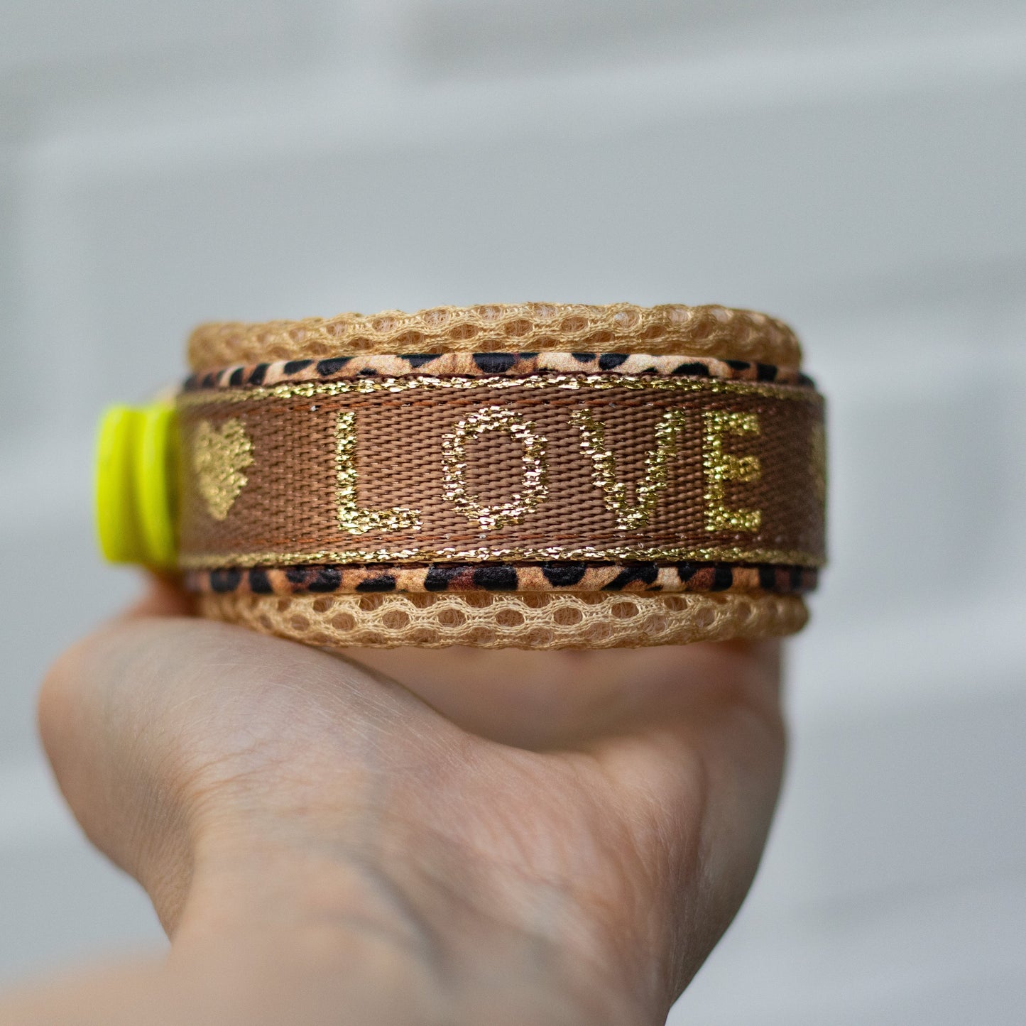 Biothane Halsband schmal 2cm für kleine Hunde - Love