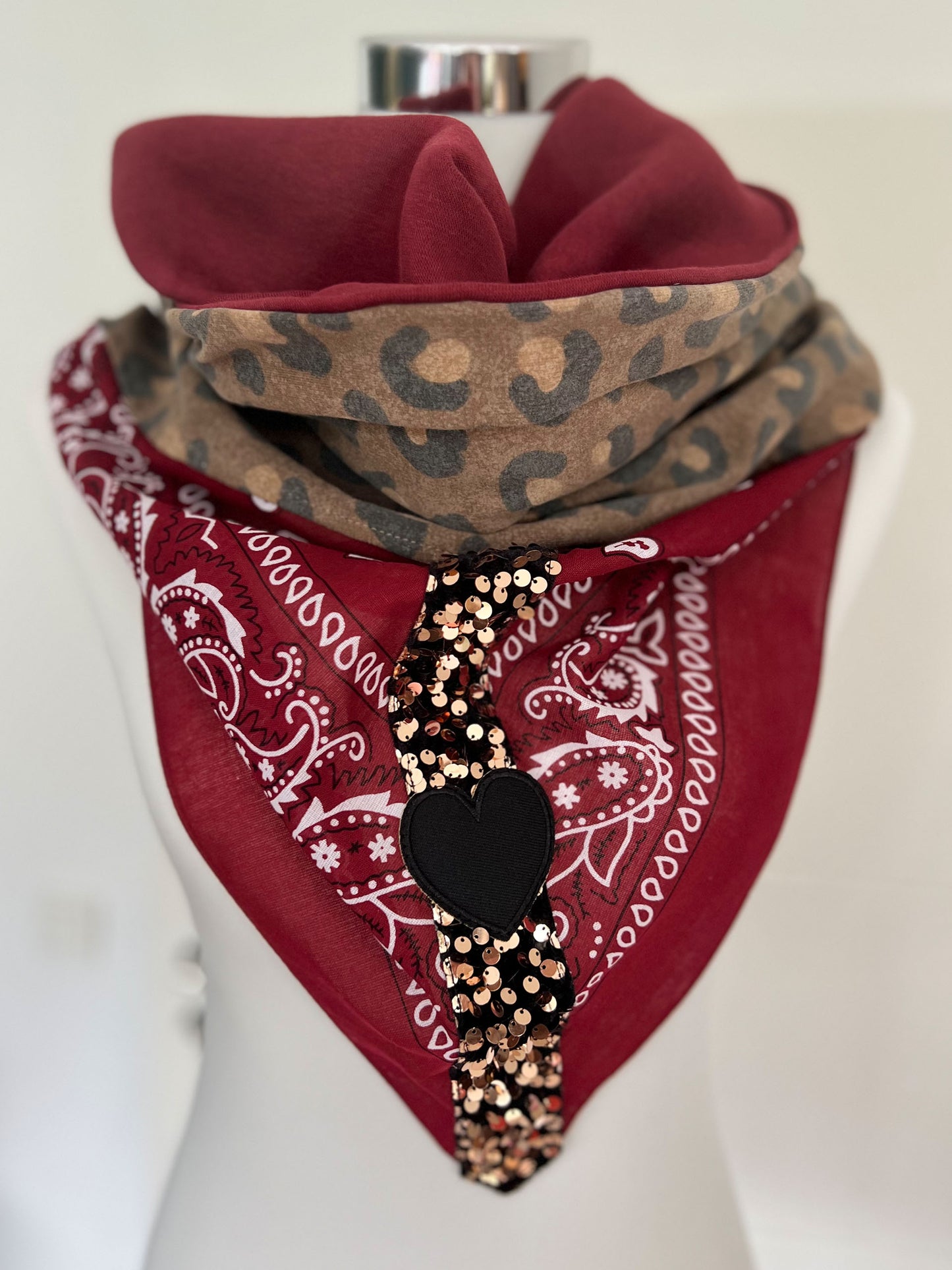 Poshy Paisley XXL - Bordeaux