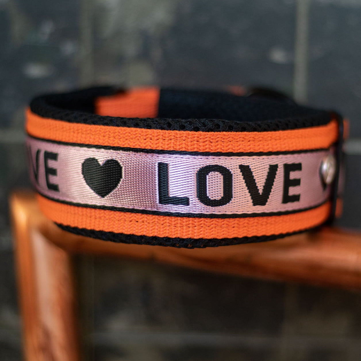 Zugstopp Halsband 5 cm Love