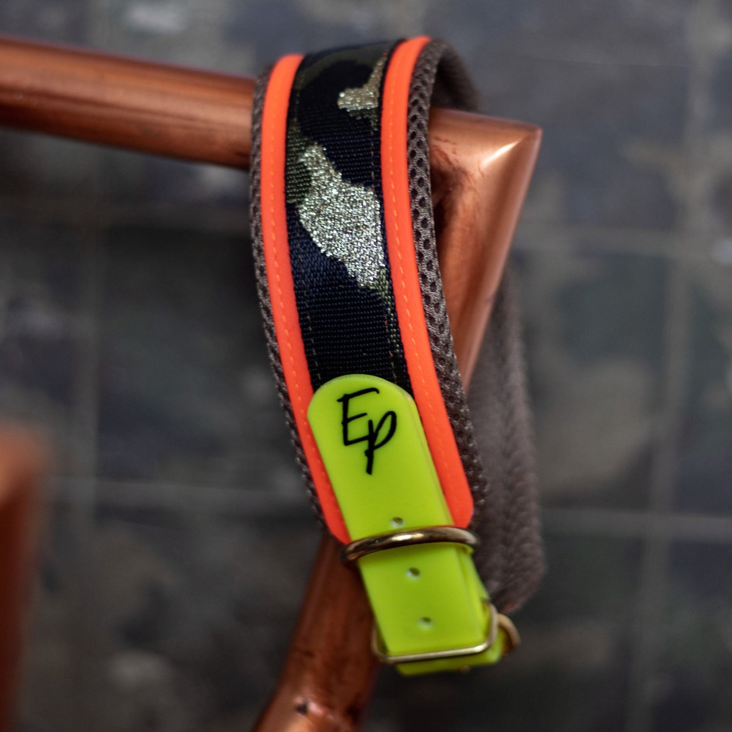 Biothane Halsband breit - Camouflage