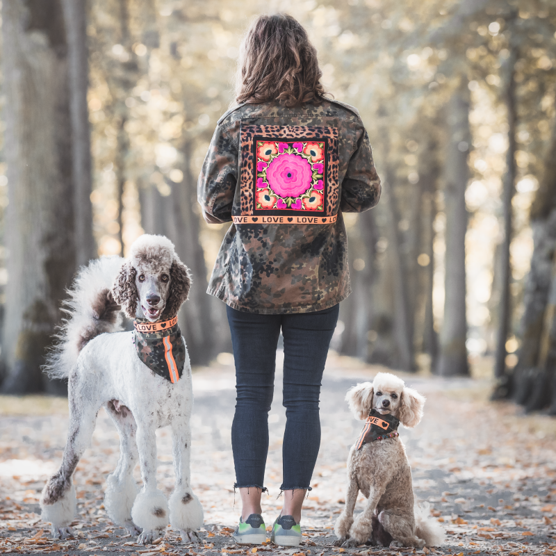 Pawtner Look - Jacke & Halstuch