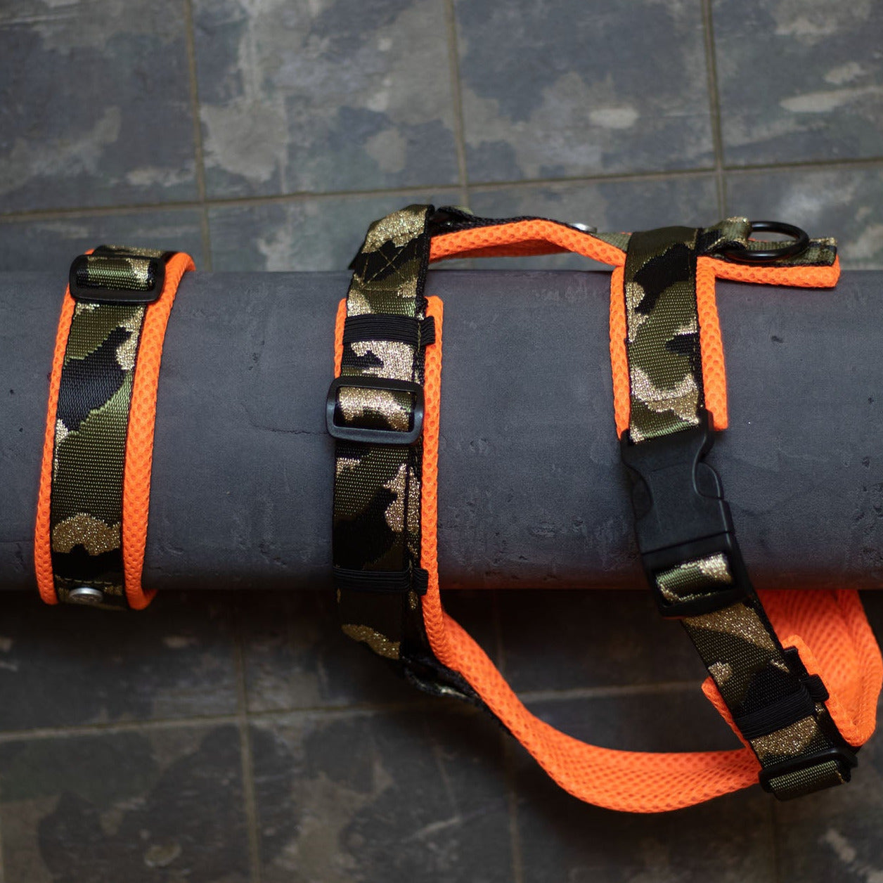 Zugstopp Halsband 3,5 cm Camouflage