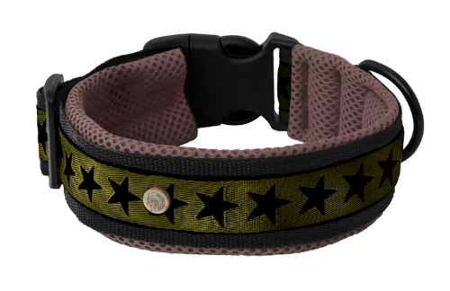 Air Mesh Halsband 5cm Sterne - kleine Hunde