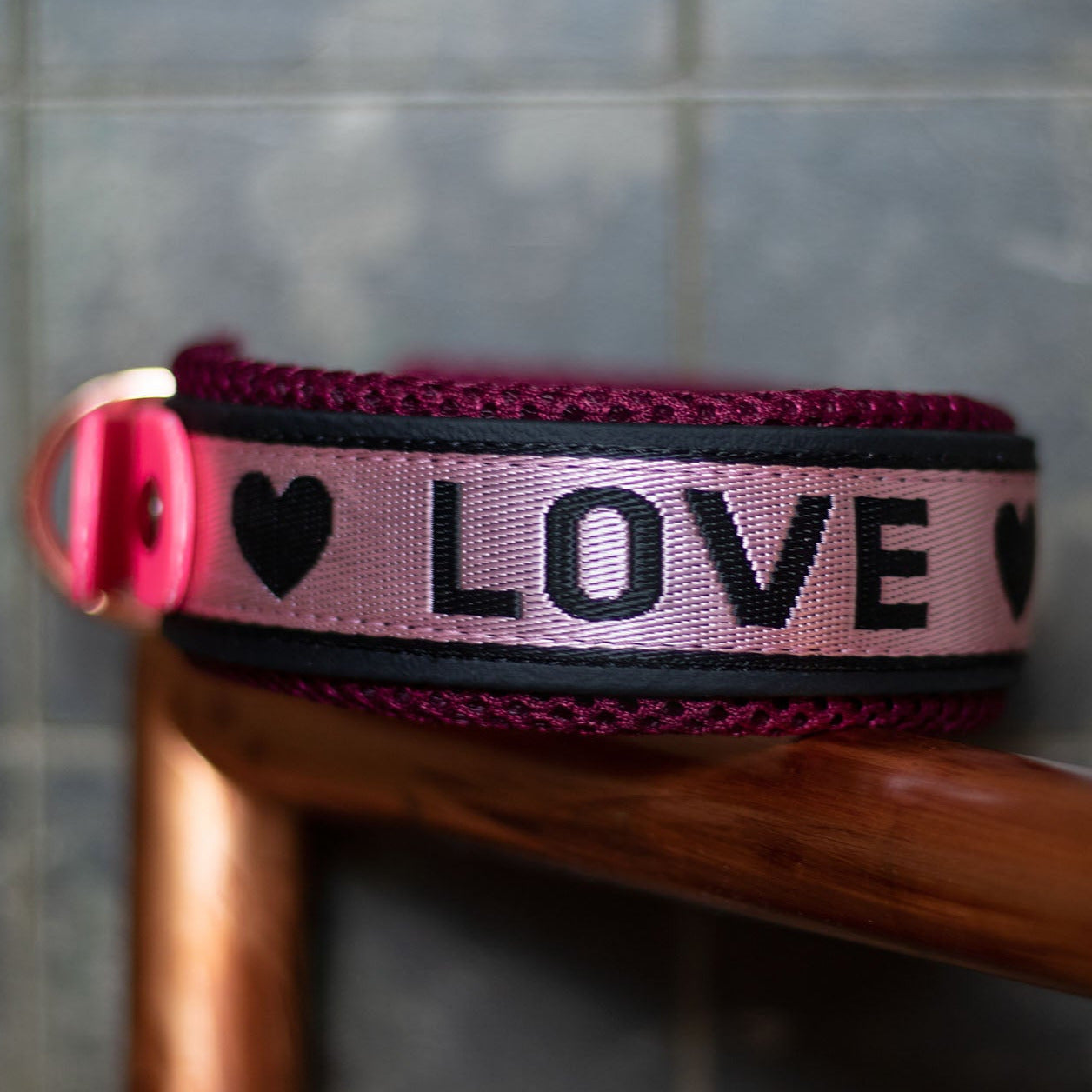 Biothane Halsband schmal - Love