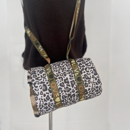 Hunde Outdoor Decke Leopard Grau klein 50x70 cm Camouflage